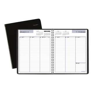 AT-A-GLANCE® DayMinder Weekly Planner, Vertical-Column Format, 8.75 x 7, Black Cover, 12-Month (Jan to Dec): 2025 (AAGG59000)