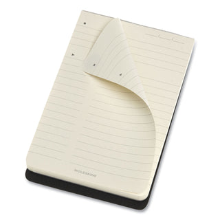 Moleskine® PRO Pad, Meeting-Minutes/Notes Format, Black Cover, 96 Ivory 3.5 x 5.5 Sheets (HBG620909) (HBG620909)
