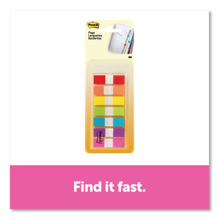 Post-it® Small Flags, Seven Assorted Colors, 190 Flags (MMM6837CF)