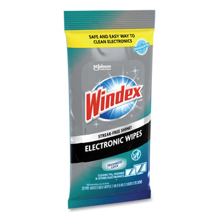 Windex® Electronics Cleaner, 25 Wipes (SJN319248EA) (SJN319248EA)