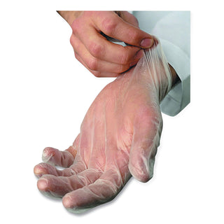AMBITEX® V5201 Series Powder-Free Vinyl Gloves, 3 mil, Small, Clear, 100/Box (TXIVSM5201)