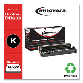 Innovera® Remanufactured Black Drum Unit, Replacement for Brother DR630, 12,000 Page-Yield (IVRDR630)