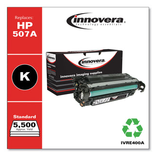 Innovera® Remanufactured Black Toner Cartridge, Replacement for HP 507A (CE400A), 5,500 Page-Yield (IVRE400A)