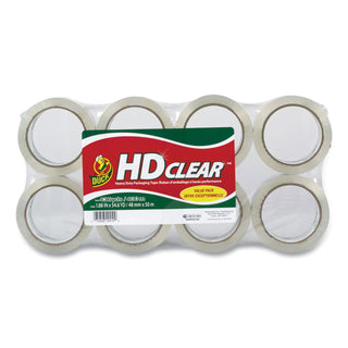 Duck® Heavy-Duty Carton Packaging Tape, 3" Core, 1.88" x 55 yds, Clear, 8/Pack (DUC282195)