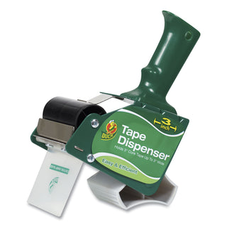 Duck® Extra-Wide Packaging Tape Dispenser, 3" Core, Green (DUC1064012)