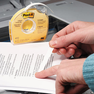 Post-it® Labeling and Cover-Up Tape, Non-Refillable, 1/3" x 700" Roll (MMM652)