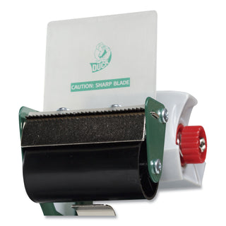 Duck® Extra-Wide Packaging Tape Dispenser, 3" Core, Green (DUC1064012)