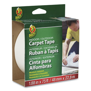 Duck® Carpet Tape, 3" Core, 1.88" x 75 ft, White (DUC442062)