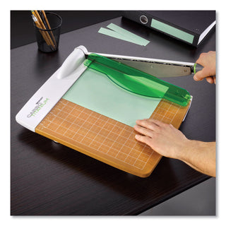 Westcott® CarboTitanium Guillotine Paper Trimmer, 30 Sheets, 12" Cut Length, Metal/Wood Composite Base, 14 x 22 (ACM16717)