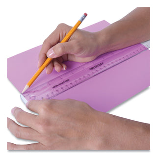 Westcott® Non-Shatter Flexible Ruler, Standard/Metric, 12" Long, Plastic, Clear (ACM13862)