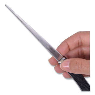 Westcott® Serrated Blade Hand Letter Opener, 8", Black (ACM29380)