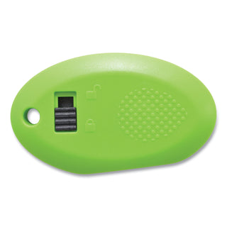 Westcott® Compact Safety Ceramic Blade Box Cutter, Retractable Blade, 0.5" Blade, 2.5" Plastic Handle, Green (ACM16474)