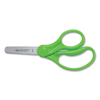 Westcott® For Kids Scissors, Blunt Tip, 5" Long, 1.75" Cut Length, Randomly Assorted Straight Handles (ACM13130)