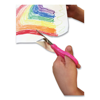 Westcott® For Kids Scissors, Blunt Tip, 5" Long, 1.75" Cut Length, Randomly Assorted Straight Handles (ACM13130)