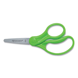 Westcott® For Kids Scissors, Pointed Tip, 5" Long, 1.75" Cut Length, Randomly Assorted Straight Handles (ACM13131)