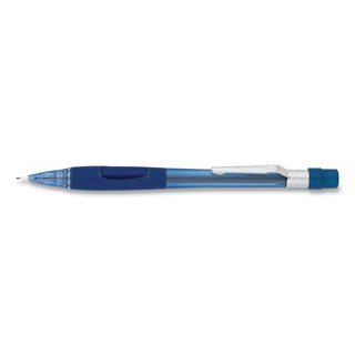 Pentel® Quicker Clicker Mechanical Pencil, 0.7 mm, HB (#2.5), Black Lead, Transparent Blue Barrel (PENPD347TC)
