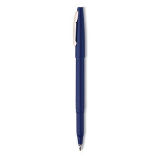 Pentel® Rolling Writer Stick Roller Ball Pen, Medium 0.8mm, Blue Ink/Barrel, Dozen (PENR100C)