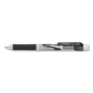 Pentel® .e-Sharp Mechanical Pencil, 0.5 mm, HB (#2.5), Black Lead, Black Barrel, Dozen (PENAZ125A)