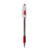 Pentel® R.S.V.P. Stick Ballpoint Pen, Medium 1mm, Red Ink, Clear/Red Barrel, Dozen (PENBK91B)