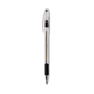 Pentel® R.S.V.P. Stick Ballpoint Pen, Medium 1mm, Black Ink, Translucent Barrel, Dozen (PENBK91A)