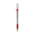 Pentel® R.S.V.P. Stick Ballpoint Pen, Fine 0.7mm, Red Ink, Clear/Red Barrel, Dozen (PENBK90B)