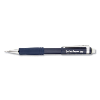 Pentel® Twist-Erase III Mechanical Pencil, 0.9 mm, HB (#2.5), Black Lead, Blue Barrel (PENQE519C)