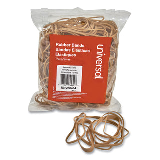 Universal® Rubber Bands, Size 54 (Assorted), Assorted Gauges, Beige, 4 oz Box (UNV00454)