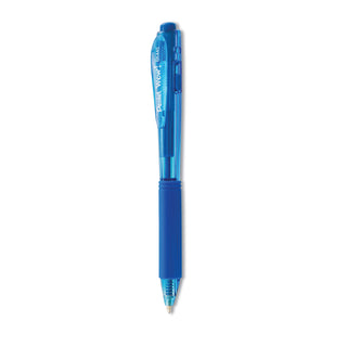 Pentel® WOW! Retractable Ballpoint Pen, Medium 1 mm, Blue Ink/Barrel, Dozen (PENBK440C)