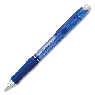Pentel® R.S.V.P. Super RT Retractable Ballpoint Pen, 1mm, Blue Ink/Barrel, Dozen (PENBX480C)