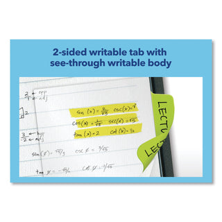 Avery® Ultra Tabs Repositionable Standard Tabs, 1/5-Cut Tabs, Assorted Neon, 2" Wide, 24/Pack (AVE74753)