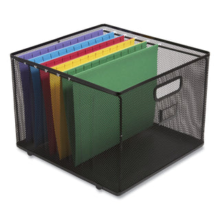 TRU RED™ Wire Mesh File Organizer, Letter Size, 13.98" Long, Black (TUD24402487) (TUD24402487)