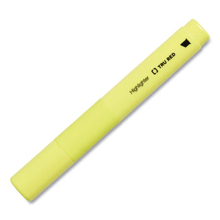 TRU RED™ Pen Style Chisel Tip Highlighter, Yellow, Dozen (TUD24376658) (TUD24376658)