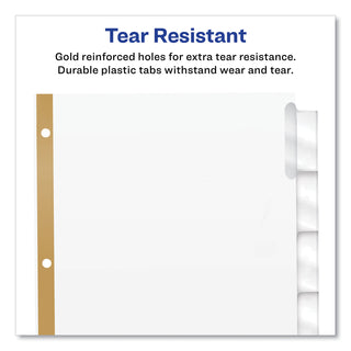 Avery® Insertable Big Tab Dividers, 8-Tab, Letter (AVE11124)