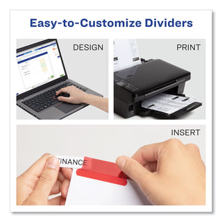 Avery® Insertable Big Tab Dividers, 8-Tab, Letter (AVE11123)