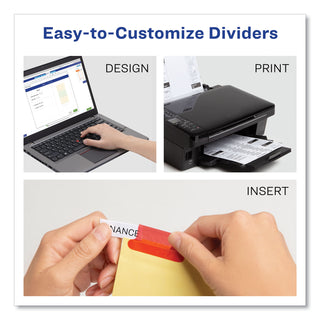 Avery® Insertable Big Tab Dividers, 8-Tab, Letter (AVE11111)