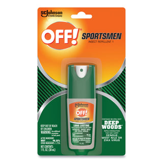 OFF!® Deep Woods Sportsmen Insect Repellent, 1 oz Spray Bottle, 12/carton (SJN317188)