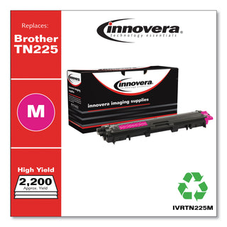 Innovera® Remanufactured Magenta High-Yield Toner Cartridge, Replacement for Brother TN225M, 2,200 Page-Yield (IVRTN225M)