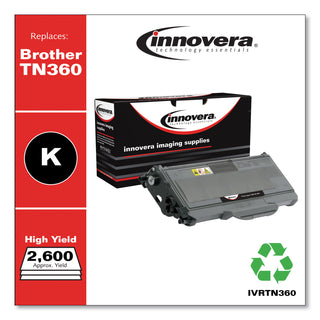 Innovera® Remanufactured Black High-Yield Toner Cartridge, Replacement for Brother TN360, 2,600 Page-Yield (IVRTN360)