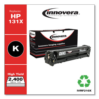 Innovera® Remanufactured Black High-Yield Toner Cartridge, Replacement for HP 131X (CF210X), 2,300 Page-Yield (IVRF210X)