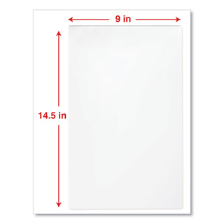 Universal® Laminating Pouches, 3 mil, 9" x 14.5", Gloss Clear, 25/Pack (UNV84630)