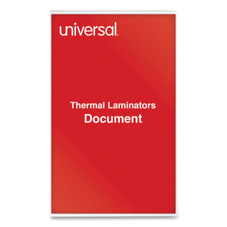 Universal® Laminating Pouches, 3 mil, 9" x 14.5", Gloss Clear, 25/Pack (UNV84630)
