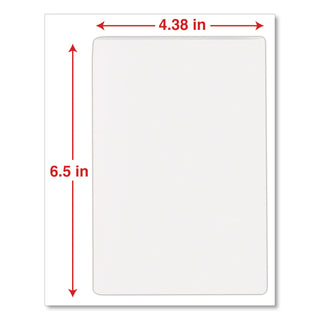 Universal® Laminating Pouches, 5 mil, 6.5" x 4.38", Gloss Clear, 100/Box (UNV84680)