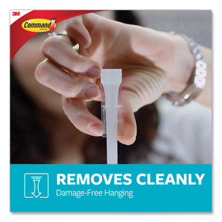 Command™ Medium Bath Hooks Value Pack, Plastic, White, 3 lb Capacity, 6 Hooks and 6 Strips (MMMBATH186ES)