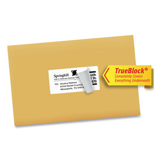 Avery® Shipping Labels w/ TrueBlock Technology, Inkjet Printers, 2 x 4, White, 10/Sheet, 25 Sheets/Pack (AVE8163)