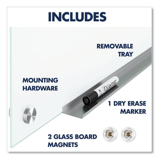 Quartet® Brilliance Glass Dry-Erase Boards, 72 x 48, White Surface (QRTG27248W)
