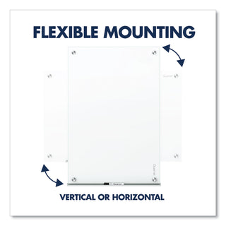 Quartet® Brilliance Glass Dry-Erase Boards, 96 x 48, White Surface (QRTG29648W)