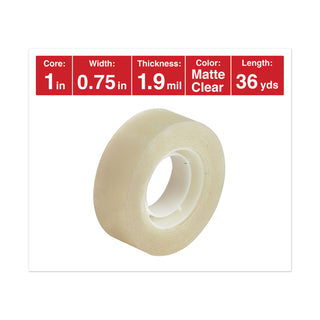 Universal® Invisible Tape, 1" Core, 0.75" x 36 yds, Clear (UNV83436)