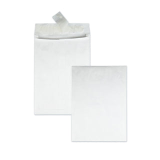 Survivor® Open End Expansion Mailers, DuPont Tyvek, #13 1/2, Cheese Blade Flap, Redi-Strip Closure, 10 x 13, White, 100/Carton (QUAR4200)