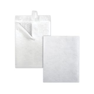Survivor® Bubble Mailer of DuPont Tyvek, #2E, Air Cushion Lining, Redi-Strip Closure, 9 x 12, White, 25/Box (QUAR7525)