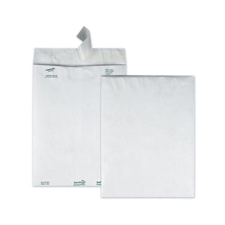 Survivor® Catalog Mailers, DuPont Tyvek, #12 1/2, Cheese Blade Flap, Redi-Strip Closure, 9.5 x 12.5, White, 100/Box (QUAR1520)